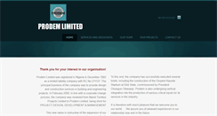 Desktop Screenshot of prodemnigeria.com
